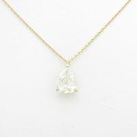 【リメイク】K18YG ダイヤモンドネックレス 2．063ct・L・SI2・ペアシェイプ