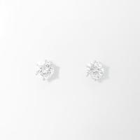 【リメイク】ST／プラチナダイヤモンドピアス 0．433ct・0．448ct・F・SI2・GOOD