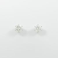 【リメイク】ST／プラチナダイヤモンドピアス 0．515ct・0．535ct・F?G・SI1・VG20％引き