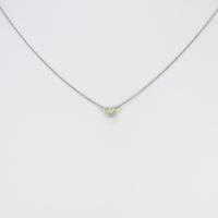 【リメイク】プラチナダイヤモンドネックレス 0．237ct・FLY・VS2・ハートシェイプ
