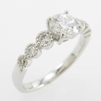 【リメイク】プラチナダイヤモンドリング 0．611ct・E・VVS1・EXT20％引き