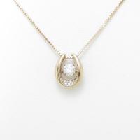 【新品】K18PG ダイヤモンドネックレス 0．241ct・F・SI2・GOOD
