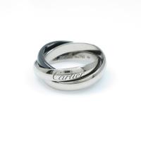 カルティエ トリニティ ブラック＆ホワイト リング