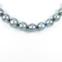 シルバー／K18WG クロチョウパールネックレス・ピアスセット