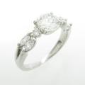 プラチナダイヤモンドリング 0．834ct・I・VS1・VERYGOOD