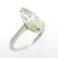 プラチナダイヤモンドリング 1．462ct・LY・SI1・マーキスカット10％引き