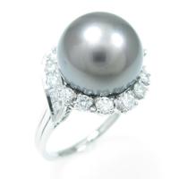 ミキモト クロチョウパールリング