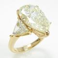 K18YG ダイヤモンドリング 5．263ct・LY・VS1・ペアシェイプ