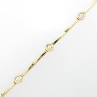 K18YG ダイヤモンドブレスレット