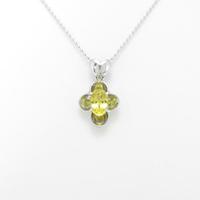 K18WG トルマリンネックレス