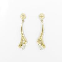 K18YG ダイヤモンドピアス