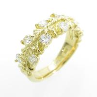 K18YG ダイヤモンドリング