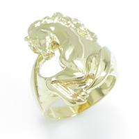 K18YG ホース リング