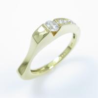 K18YG ダイヤモンドリング