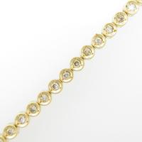 K18YG ダイヤモンドブレスレット