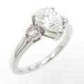 プラチナダイヤモンドリング 1．012ct・E・SI1・ペアシェイプ