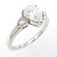 プラチナダイヤモンドリング 1．012ct・E・SI1・ペアシェイプ