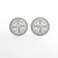 K18WG ダイヤモンドピアス