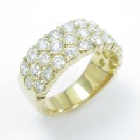 K18YG パヴェ ダイヤモンドリング