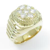 K18YG ダイヤモンドリング