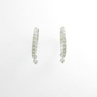 K18WG ダイヤモンドピアス