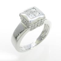 750WG ダイヤモンドリング