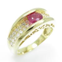 K18YG ルビーリング