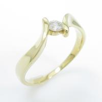 K18YG ソリティア ダイヤモンドリング