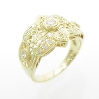 K18YG ダイヤモンドリング