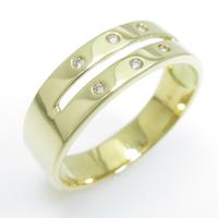 K18YG ダイヤモンドリング