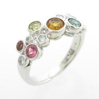 K18WG カラーストーンリング10％引き