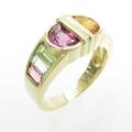 K18YG カラーストーンリング