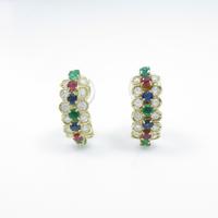 ヴァンクリーフ＆アーペル カラーストーンイヤリング