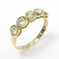 K18YG ダイヤモンドリング