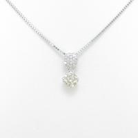 K18WG／PT ダイヤモンドネックレス