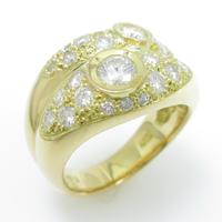 K18YG ダイヤモンドリング