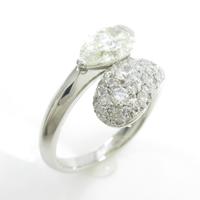 プラチナダイヤモンドリング 1．135ct・L・SI1・ペアシェイプ