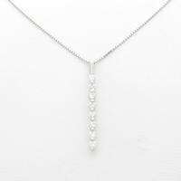 K18WG ダイヤモンドネックレス