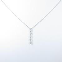 K18WG／PT ダイヤモンドネックレス20％引き