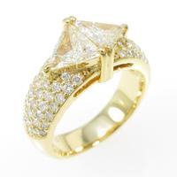 K18YG ダイヤモンドリング