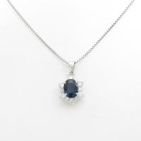 K18WG サファイヤネックレス