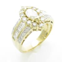 750YG ダイヤモンドリング