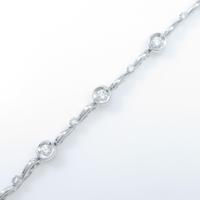 K18WG ダイヤモンドブレスレット