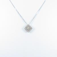 K18WG ダイヤモンドネックレス