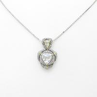 750フォーカラー／K18WG ダイヤモンドネックレス20％引き