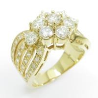 K18YG ダイヤモンドリング