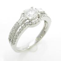 プラチナダイヤモンドリング 0．445ct・G・SI1・EXT