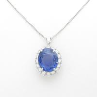 【リメイク】PT 非加熱 サファイヤネックレス