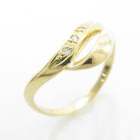 K18YG ダイヤモンドリング