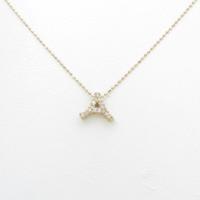 K18PG イニシャルA ダイヤモンドネックレス
